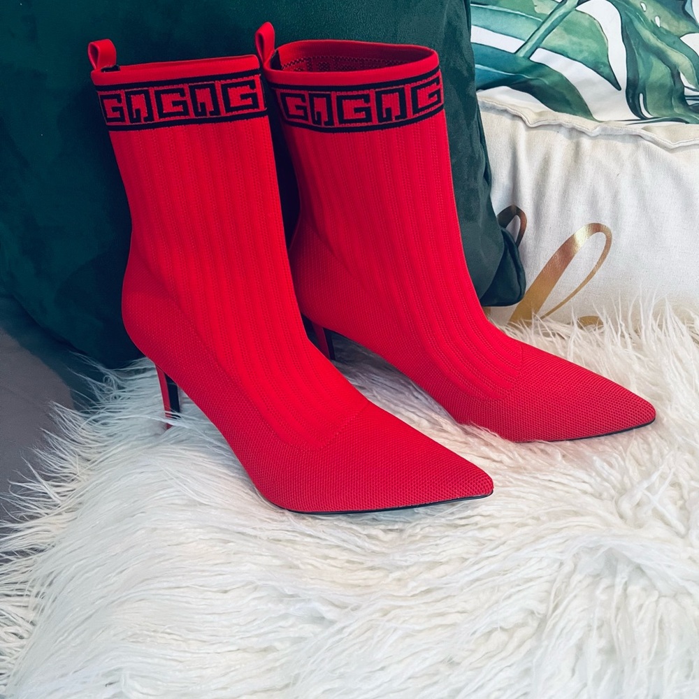 ✅🆕 Guess Dallyce ,Sock Boot Ankle Booties  high heels boot